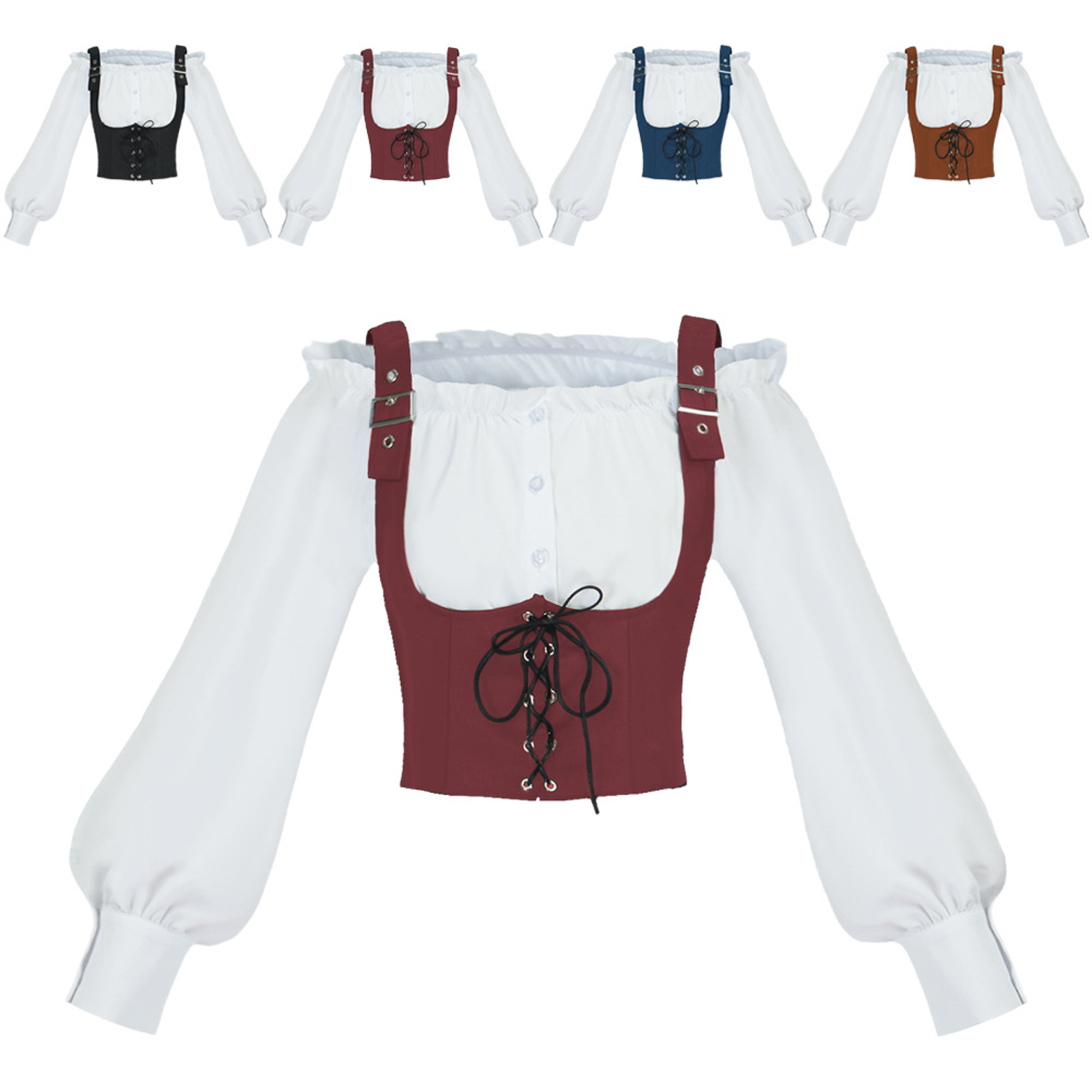 Renaissance 2 Piece Costume Se - đánh giá và giá Blouse Off Shoulder