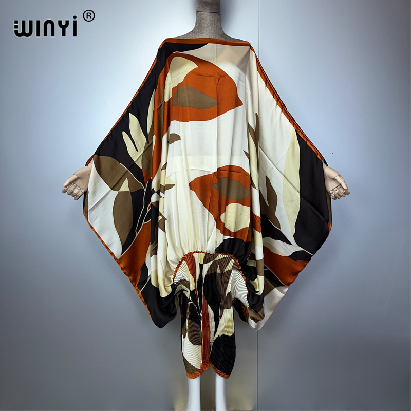 WINYI Pleated Elastic loose dr - đánh giá và giá Cover Up Kaftan