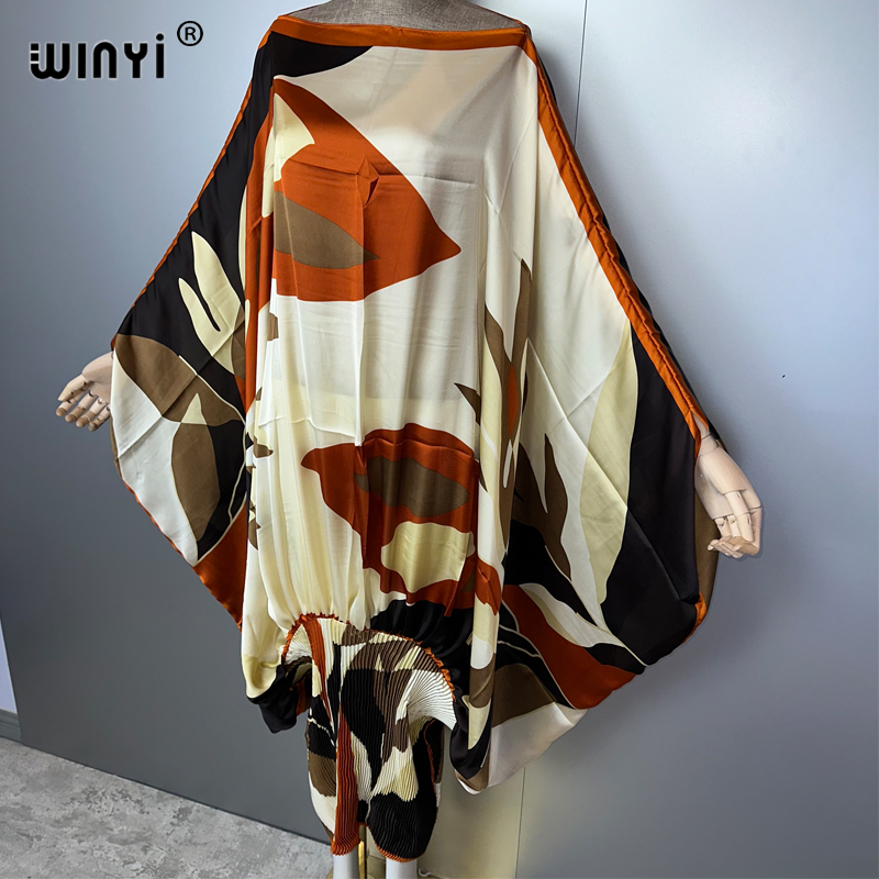 WINYI Pleated Elastic loose dr - đánh giá và giá Cover Up Kaftan