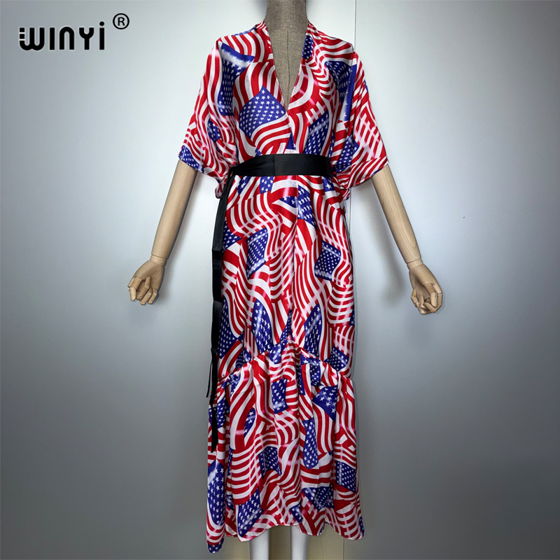 WINYI Africa women kimono beac - đánh giá và giá Cover Up Kaftan