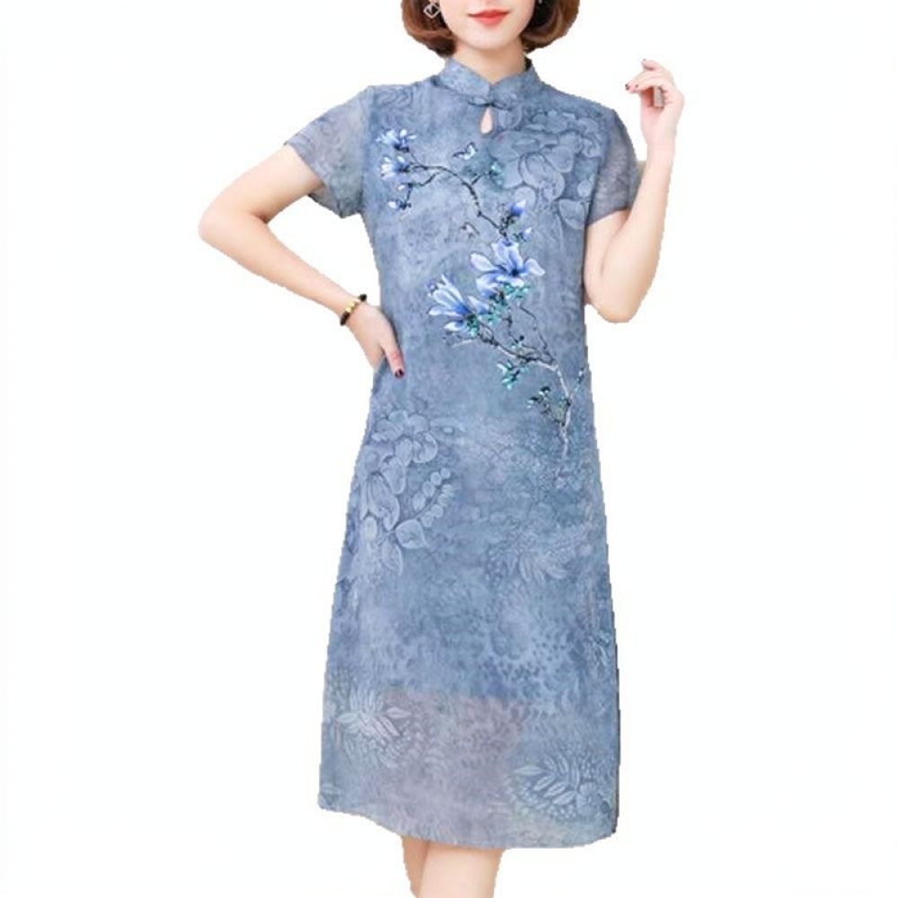 Summer Chiffon Floral Dress El - đánh giá và giá Midi Skirt Floral